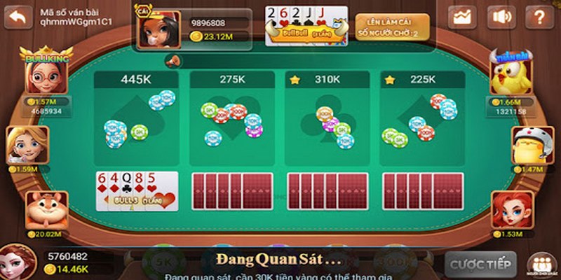 Cách chơi Poker Bull được nhiều thành viên quan tâm